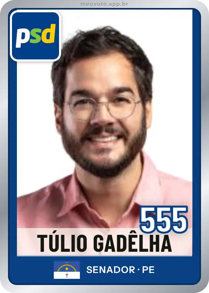 Carta de Túlio Gadêlha, número 555, PSD