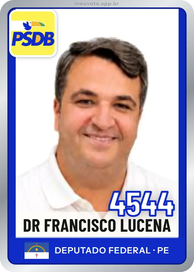 Carta de Dr Francisco Lucena, número 4544, PSDB