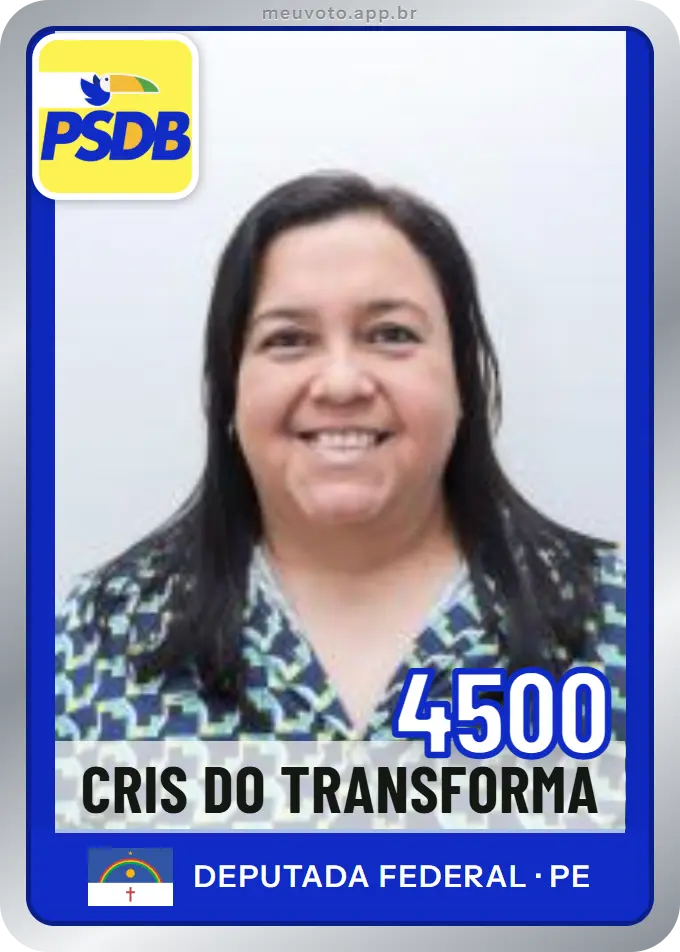 Carta de Cris do Transforma, número 4500, PSDB