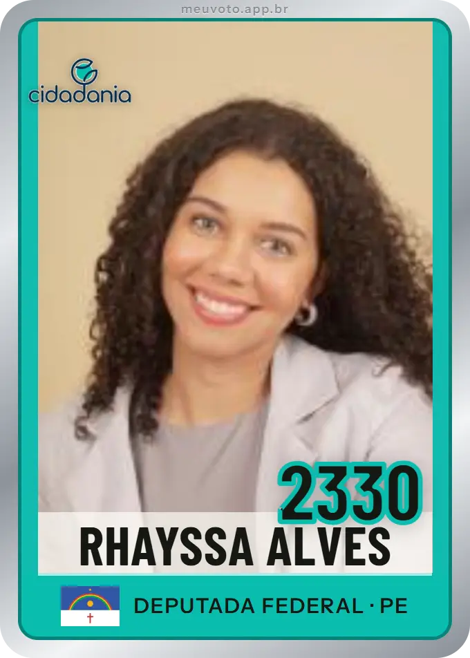 Carta de Rhayssa Alves, número 2330, Cidadania