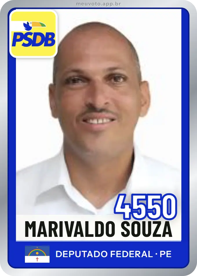 Carta de Marivaldo Souza, número 4550, PSDB
