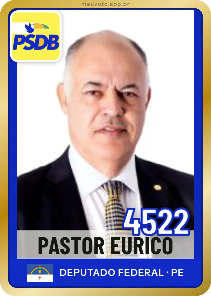 Carta de Pastor Eurico, número 4522, PSDB