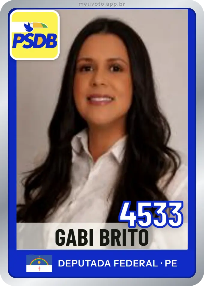 Carta de Gabi Brito, número 4533, PSDB