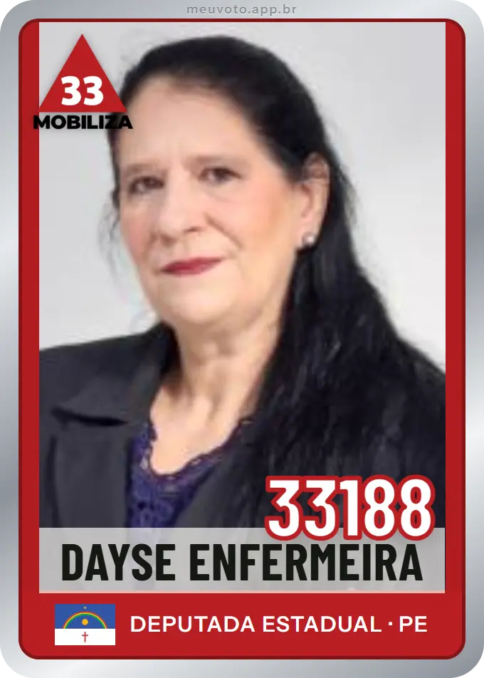 Carta de Dayse Enfermeira, número 33188, Mobiliza