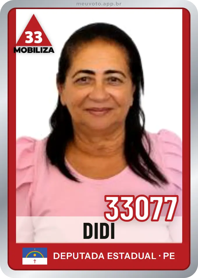 Carta de Didi, número 33077, Mobiliza