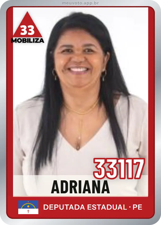 Carta de Adriana, número 33117, Mobiliza
