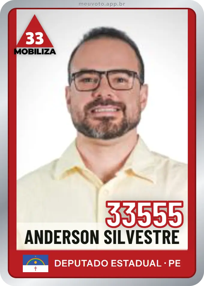 Carta de Anderson Silvestre, número 33555, Mobiliza