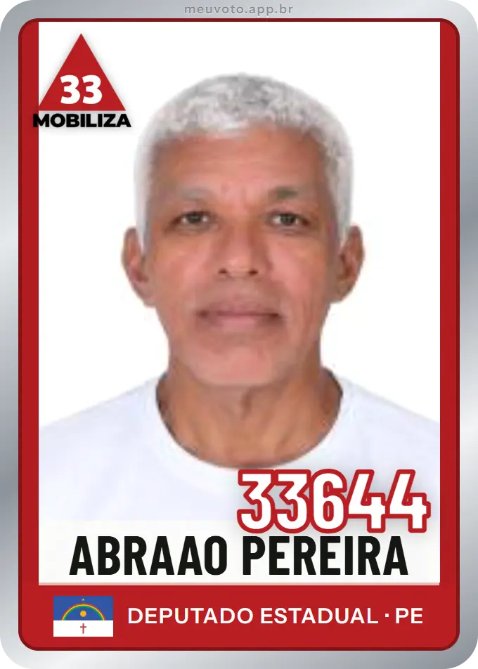 Carta de Abraao Pereira, número 33644, Mobiliza