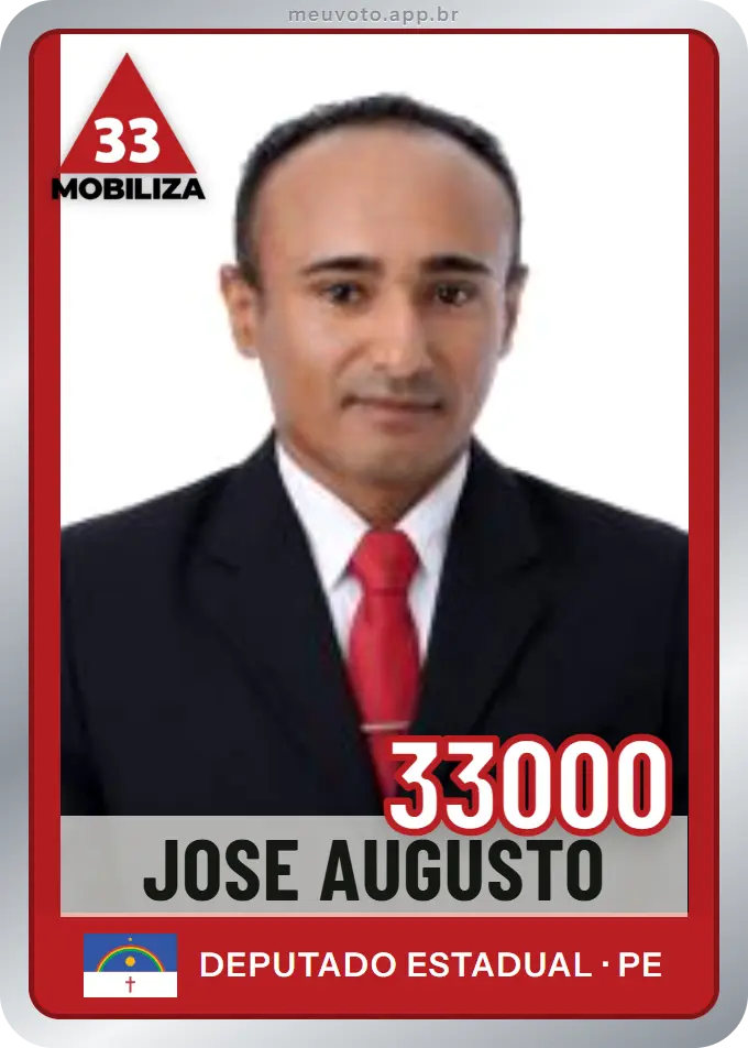 Carta de Jose Augusto, número 33000, Mobiliza