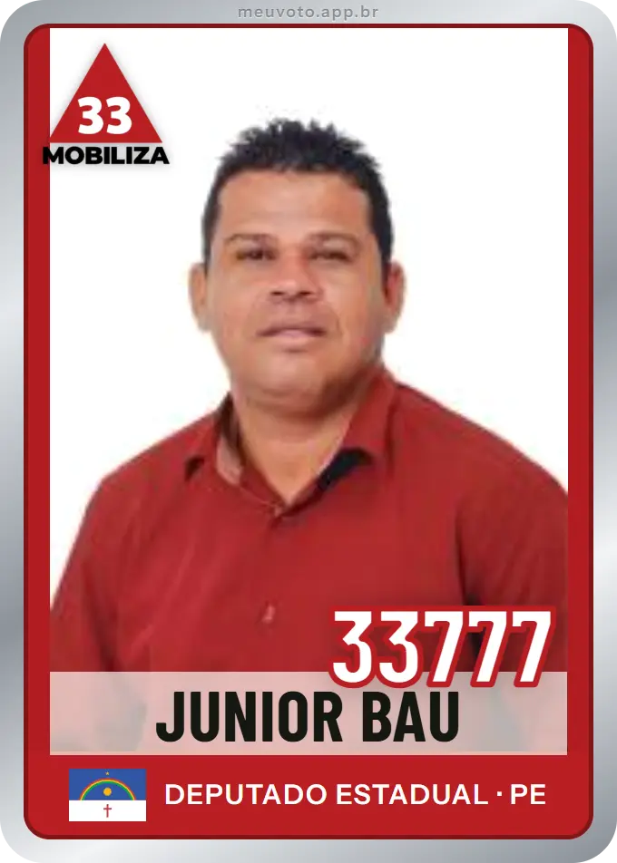Carta de Junior Baú, número 33777, Mobiliza