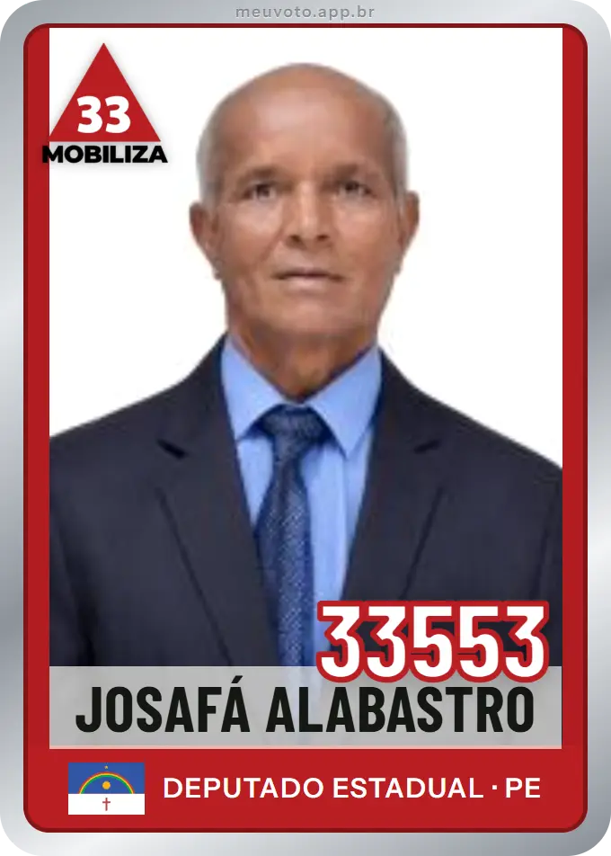 Carta de Josafá Alabastro, número 33553, Mobiliza