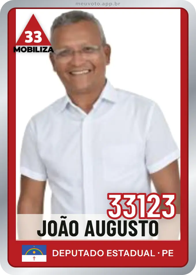 Carta de João Augusto, número 33123, Mobiliza