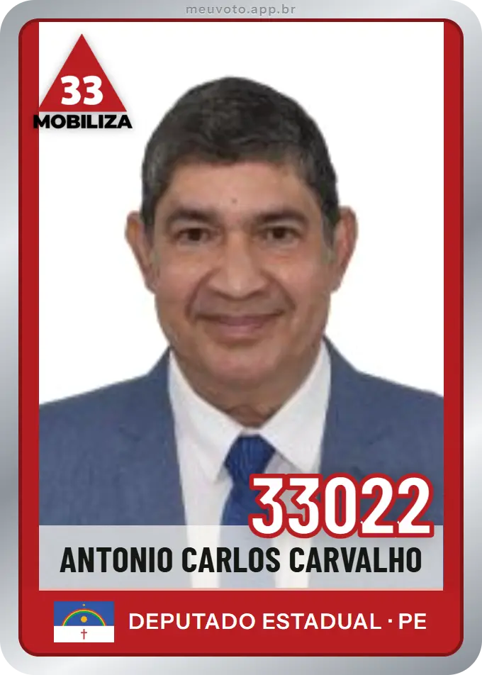 Carta de Antonio Carlos Carvalho, número 33022, Mobiliza