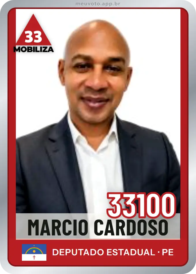 Carta de Marcio Cardoso, número 33100, Mobiliza