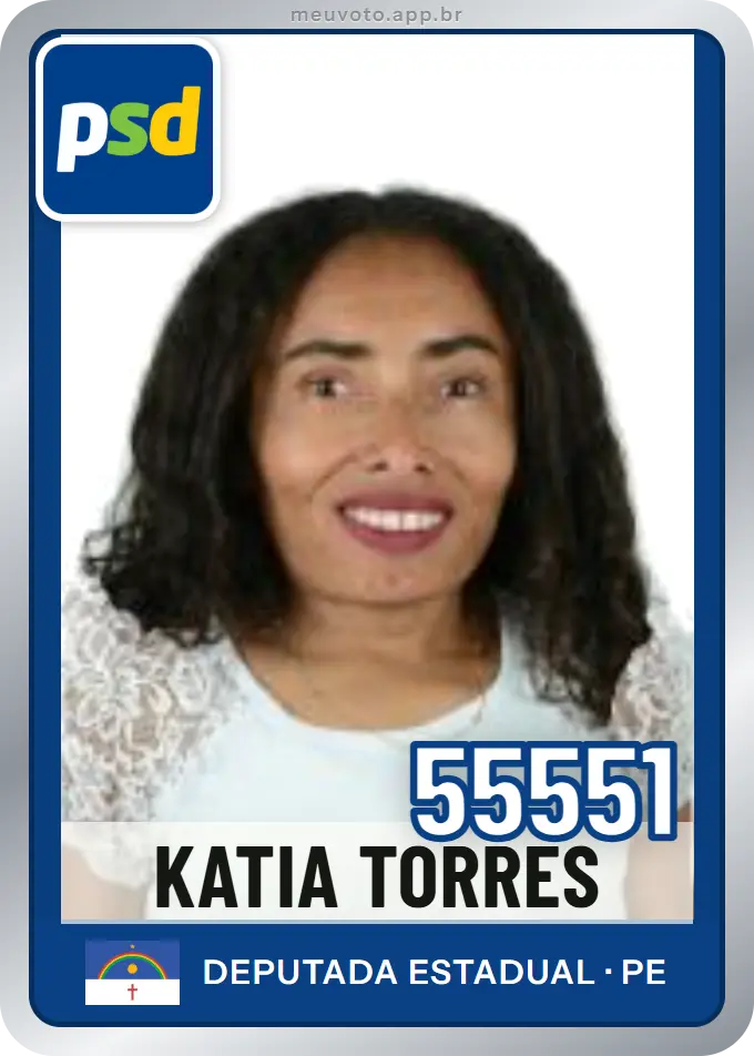 Carta de Katia Torres, número 55551, PSD