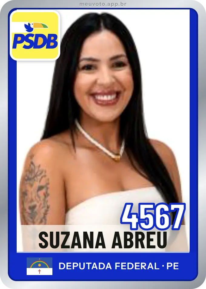 Carta de Suzana Abreu, número 4567, PSDB