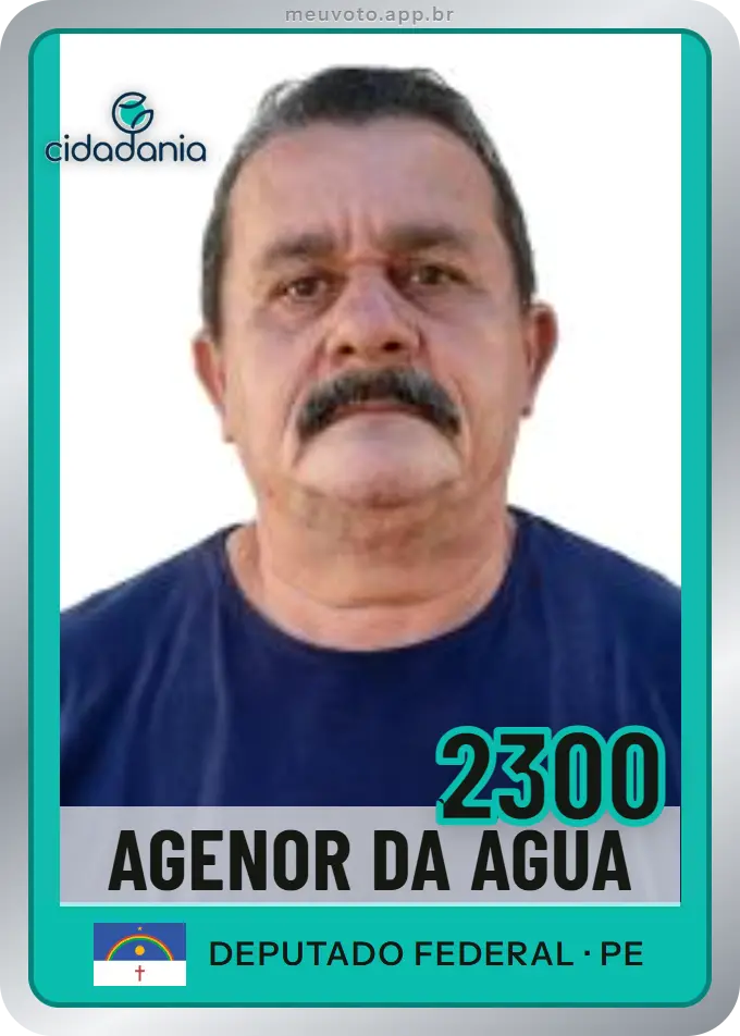 Carta de Agenor da Água, número 2300, Cidadania