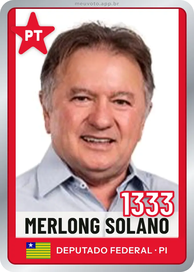 Carta de Merlong Solano, número 1333, PT