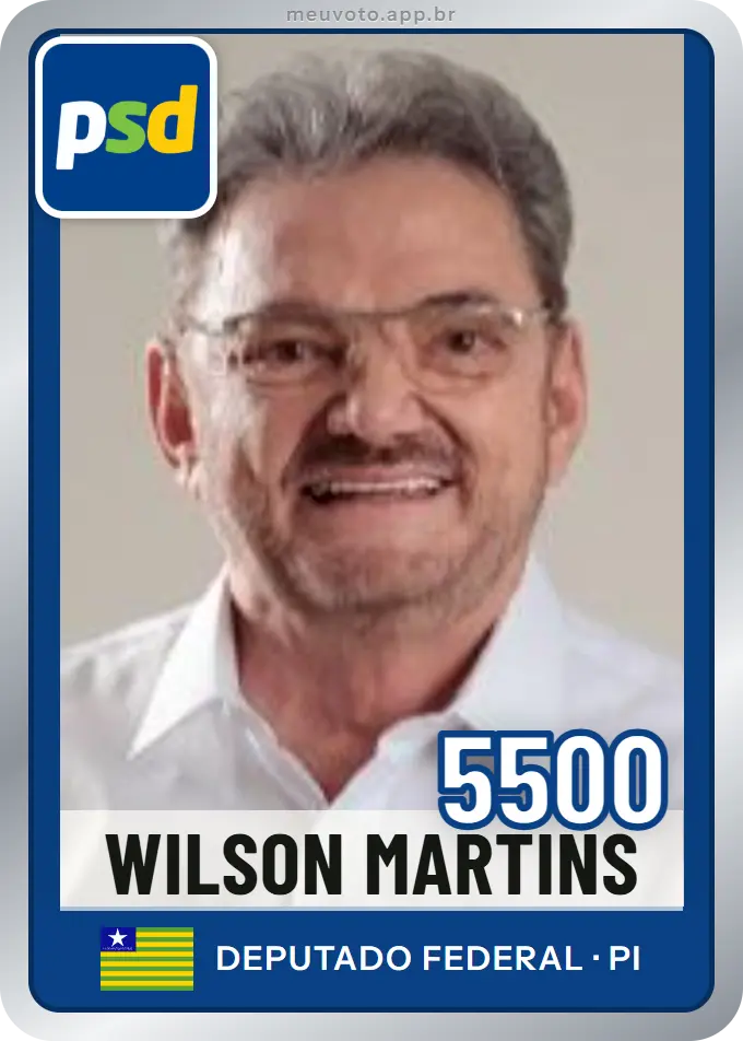 Carta de Wilson Martins, número 5500, PSD