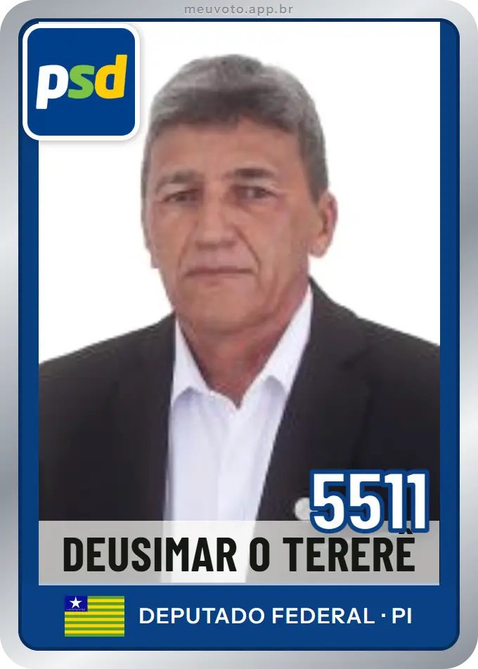 Carta de Deusimar  O Tererê, número 5511, PSD