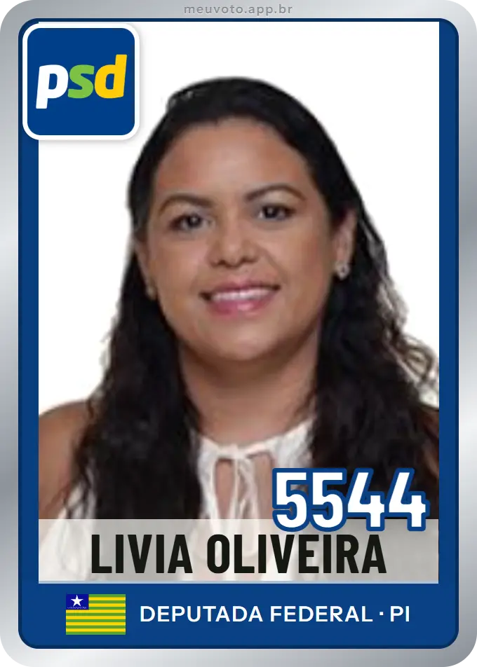 Carta de Livia Oliveira, número 5544, PSD