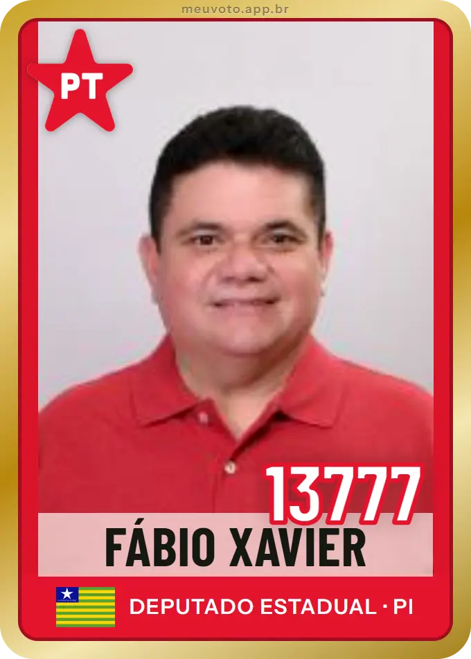 Carta de Fábio Xavier, número 13777, PT