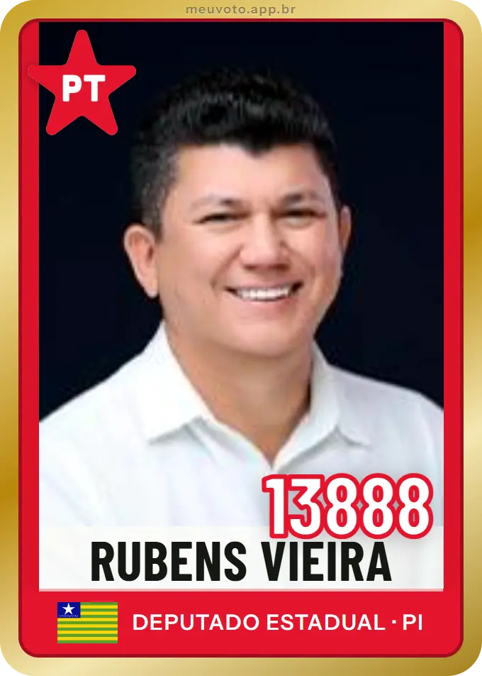 Carta de Rubens Vieira, número 13888, PT