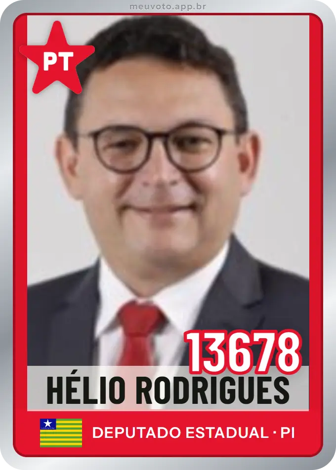 Carta de Hélio Rodrigues, número 13678, PT