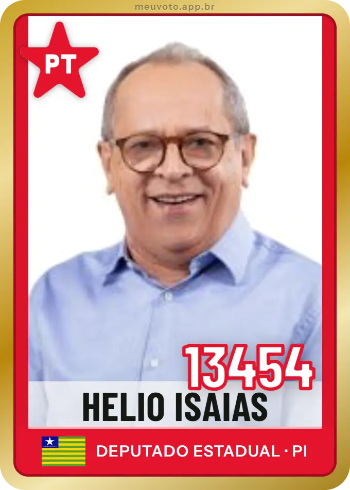 Carta de Helio Isaias, número 13454, PT