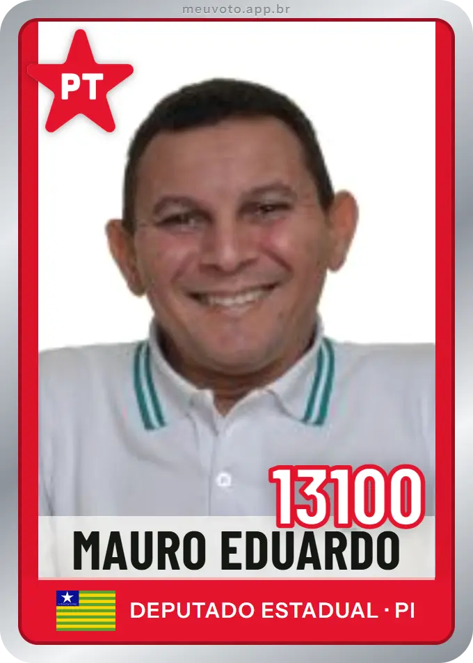 Carta de Mauro Eduardo, número 13100, PT