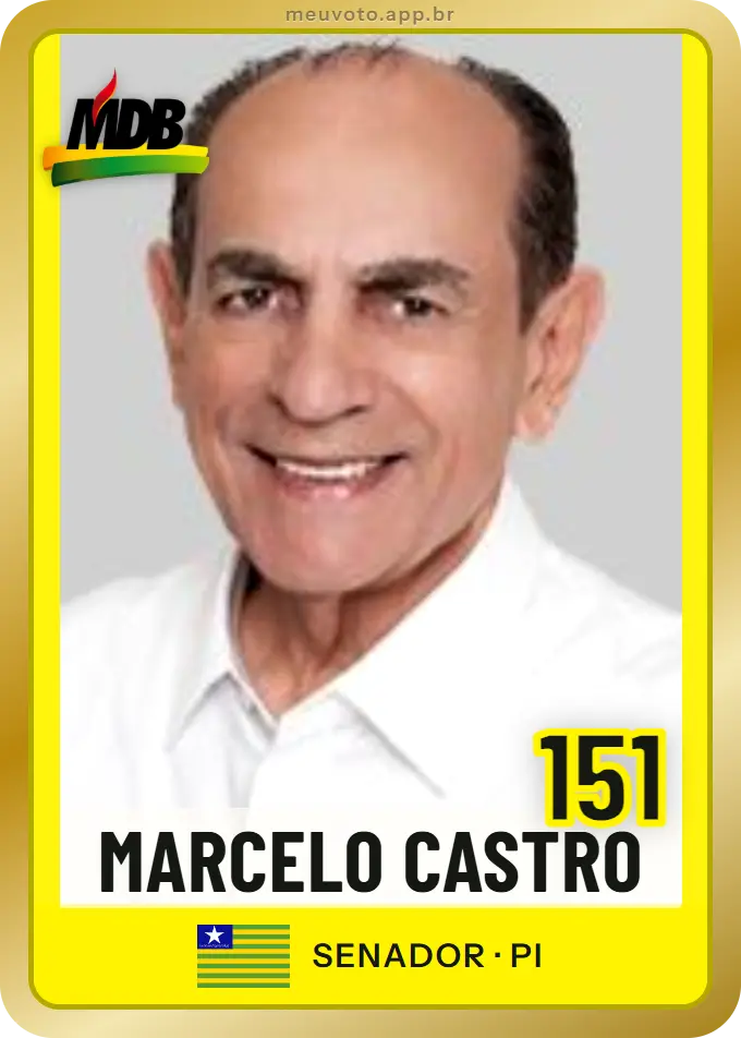Carta de Marcelo Castro, número 151, MDB
