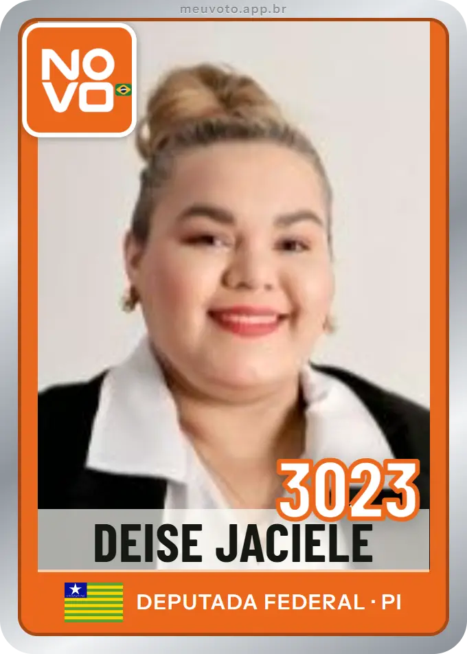 Carta de Deise Jaciele, número 3023, Novo