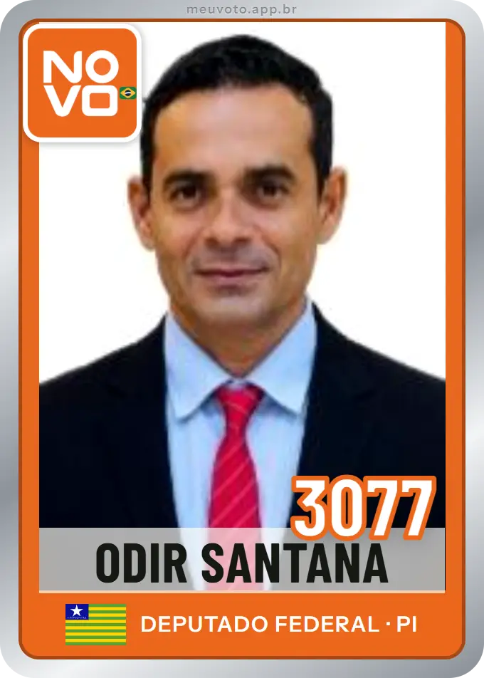 Carta de Odir Santana, número 3077, Novo