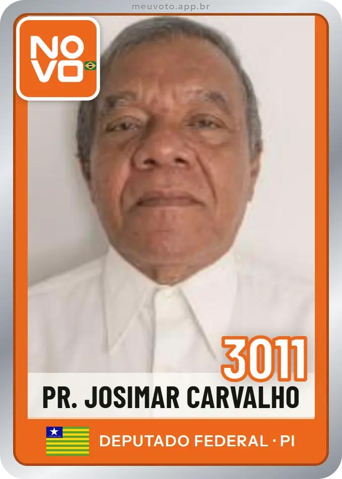 Carta de Pr. Josimar Carvalho, número 3011, Novo