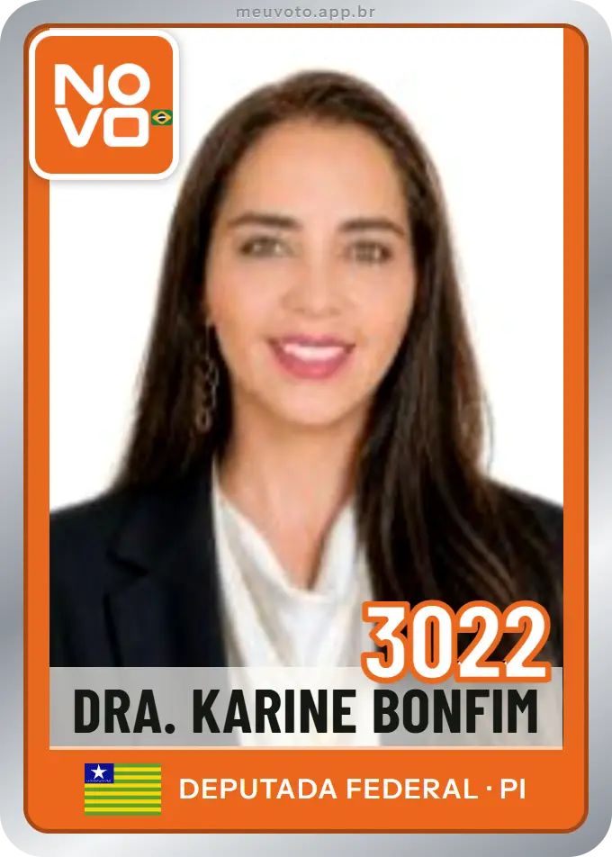Carta de Dra. Karine Bonfim, número 3022, Novo