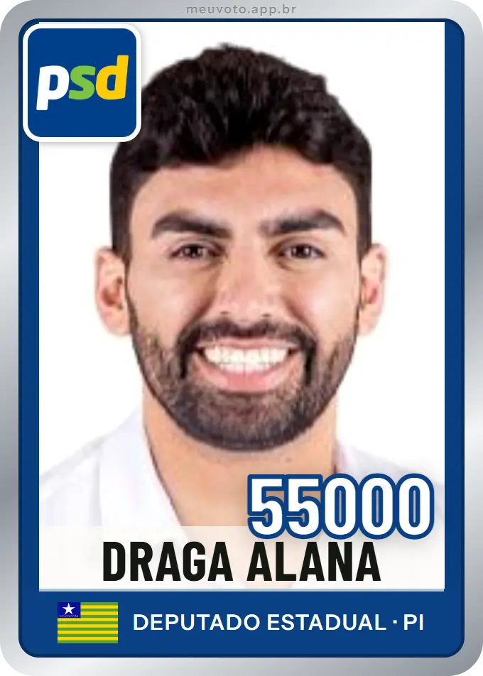 Carta de Draga Alana, número 55000, PSD