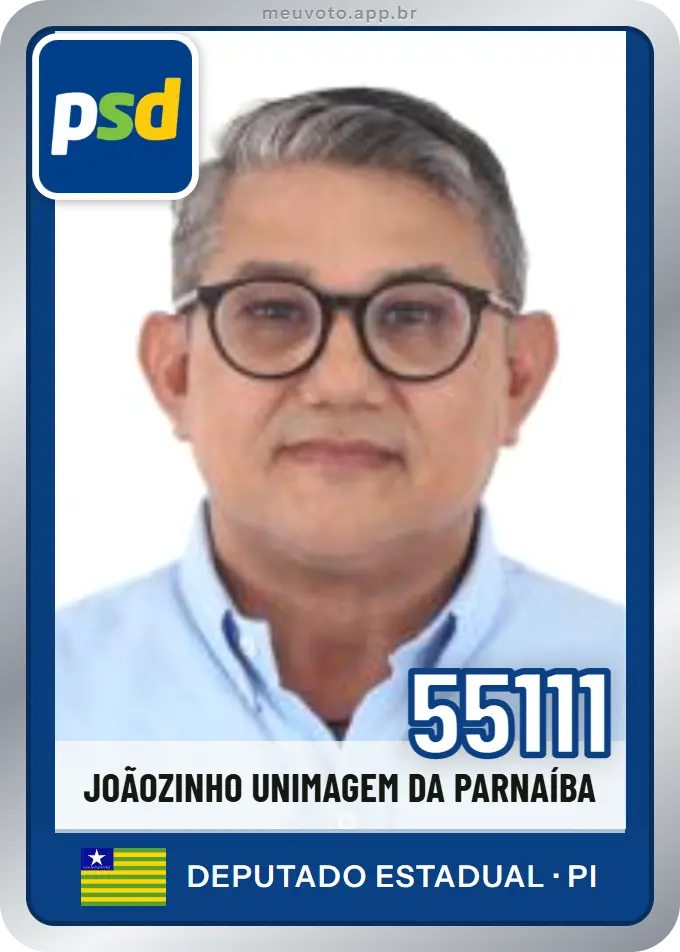 Carta de Joãozinho Unimagem da Parnaíba, número 55111, PSD