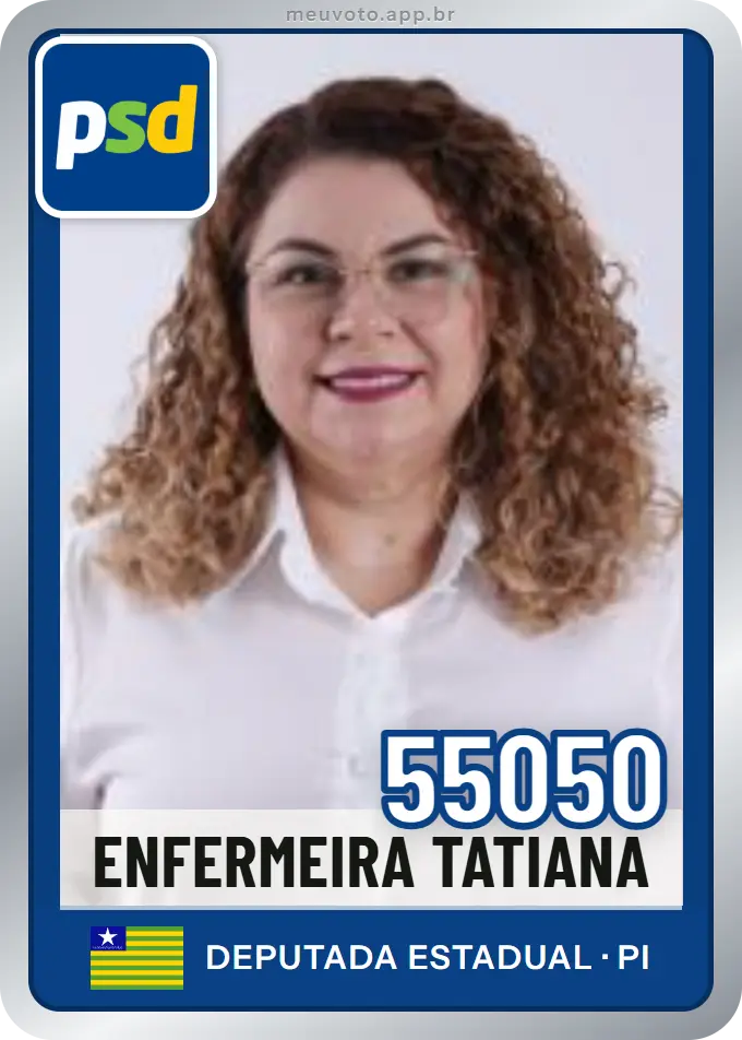 Carta de Enfermeira Tatiana, número 55050, PSD