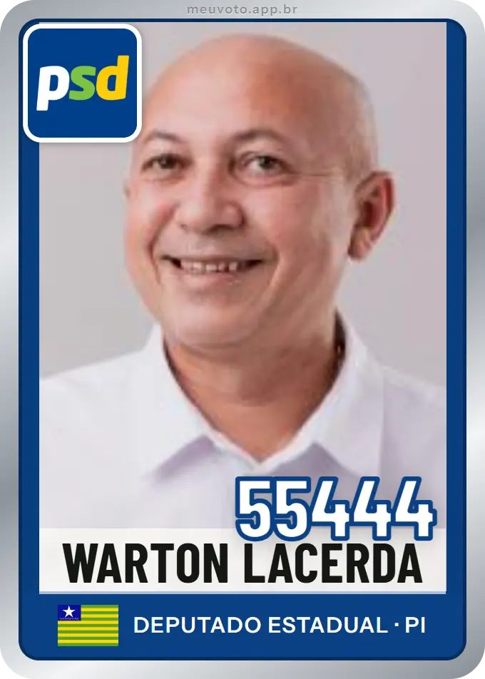 Carta de Warton Lacerda, número 55444, PSD