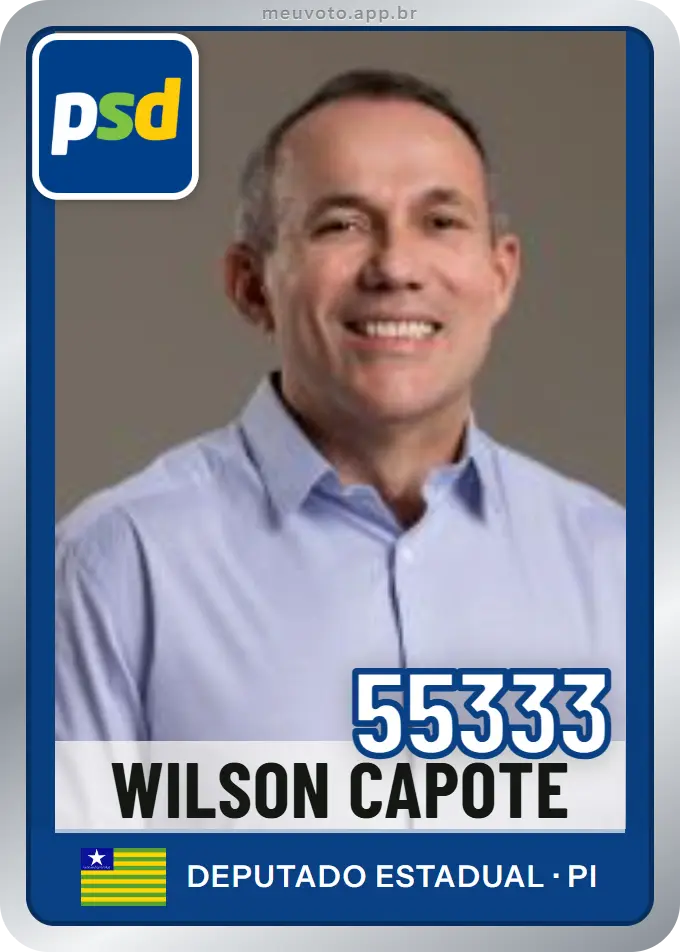 Carta de Wilson Capote, número 55333, PSD
