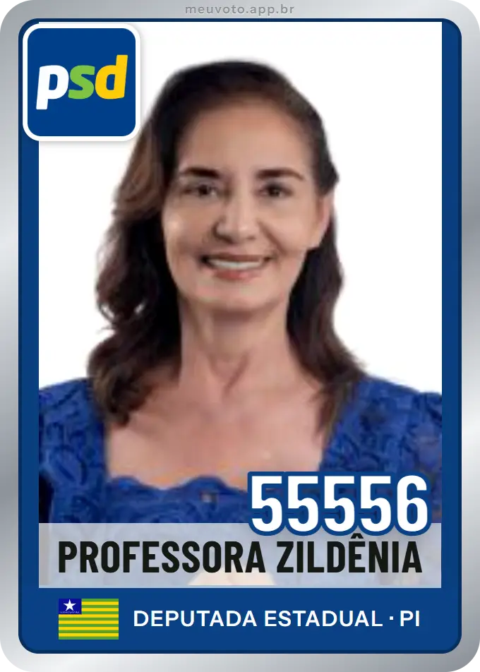 Carta de Professora Zildênia, número 55556, PSD