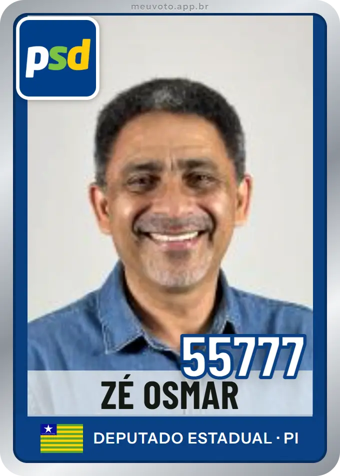 Carta de Zé Osmar, número 55777, PSD