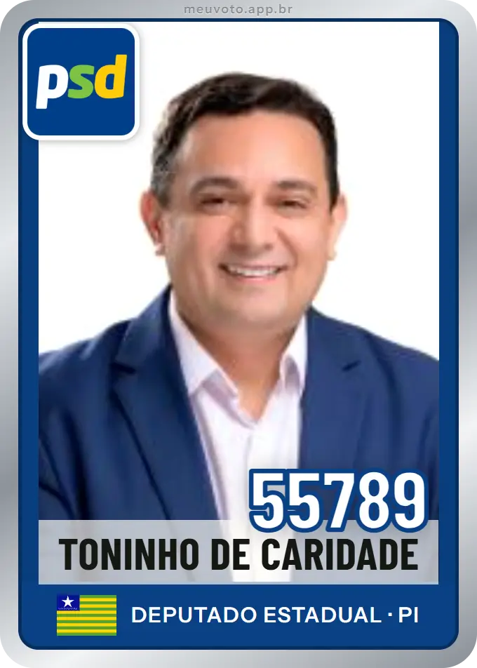 Carta de Toninho de Caridade, número 55789, PSD