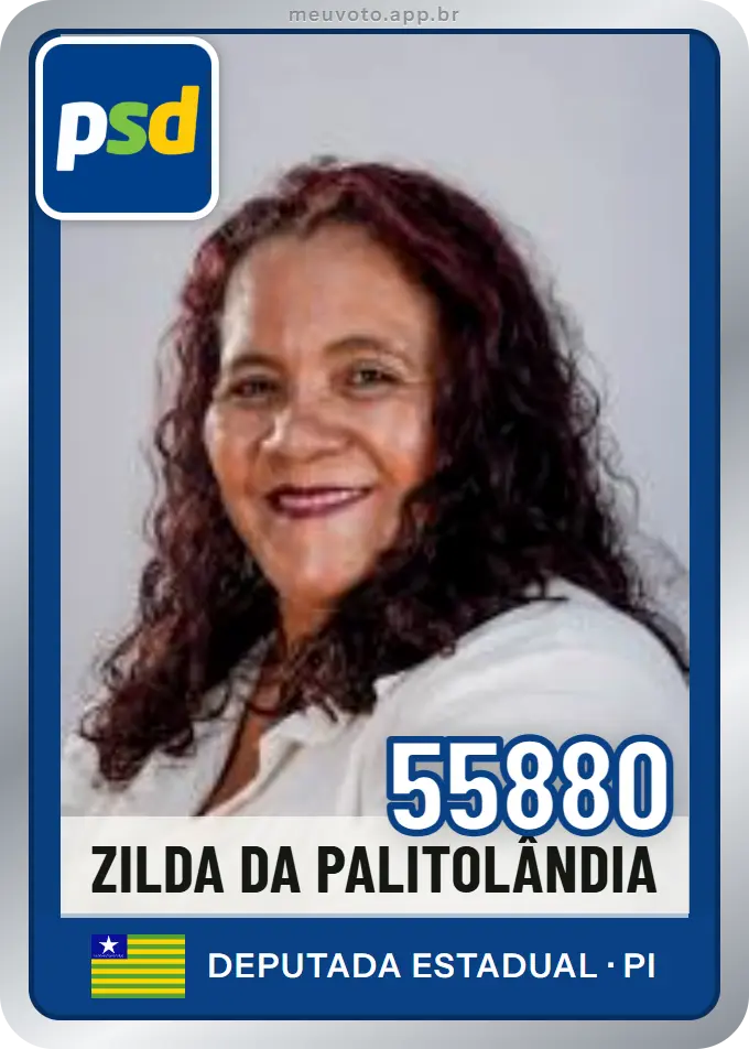 Carta de Zilda da Palitolândia, número 55880, PSD
