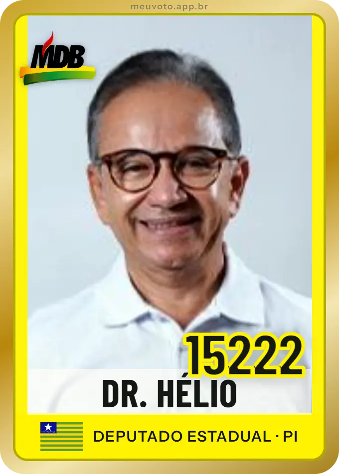 Carta de Dr. Hélio, número 15222, MDB