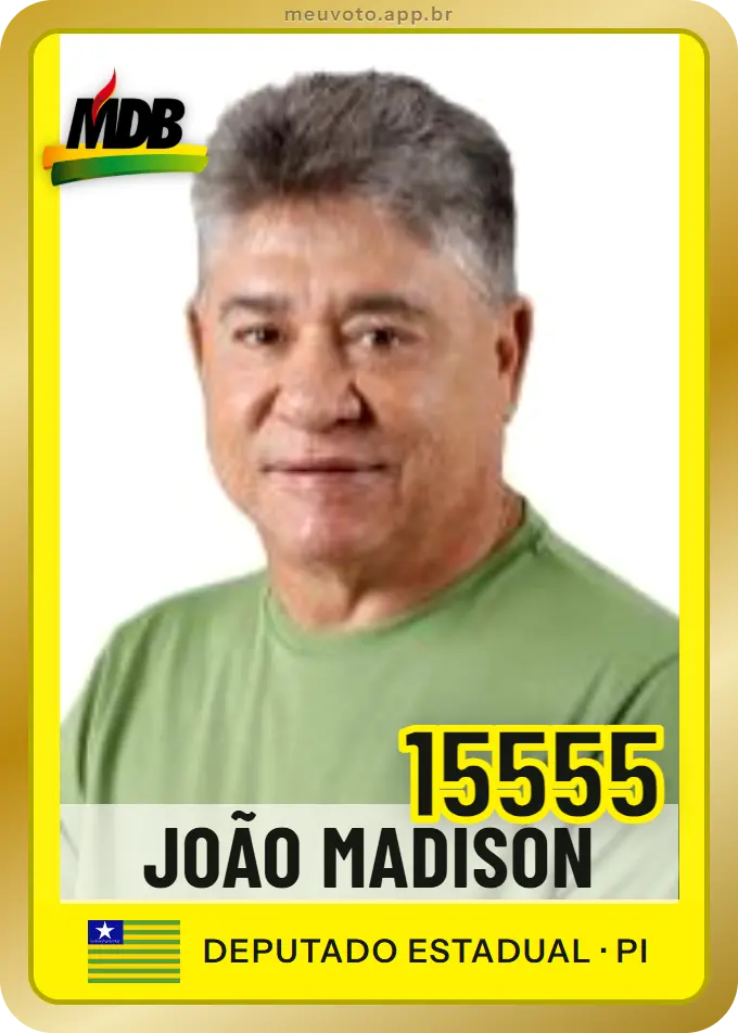 Carta de João Madison, número 15555, MDB