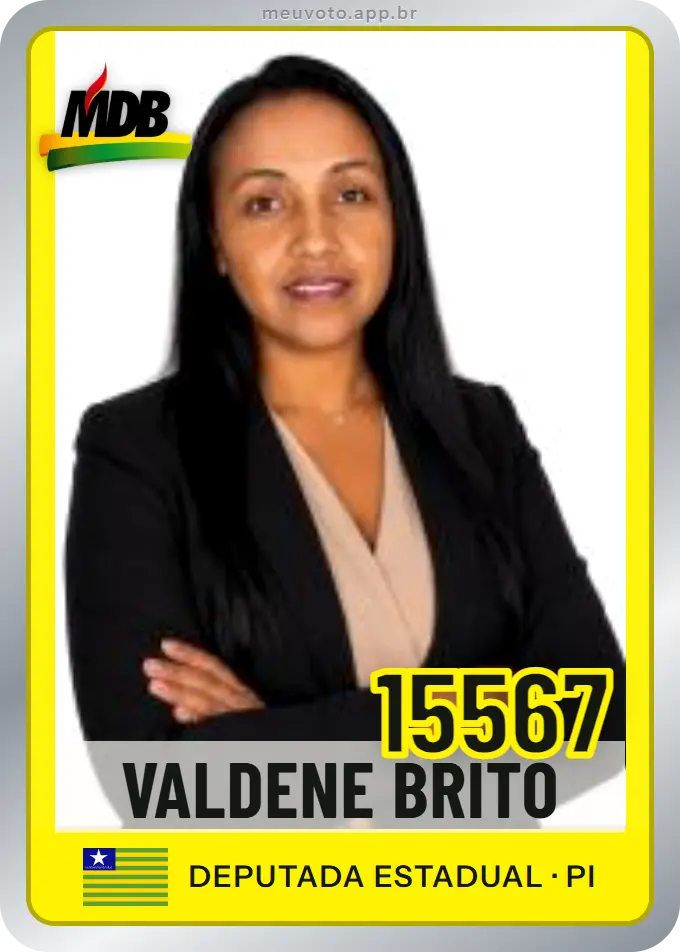 Carta de Valdene Brito, número 15567, MDB