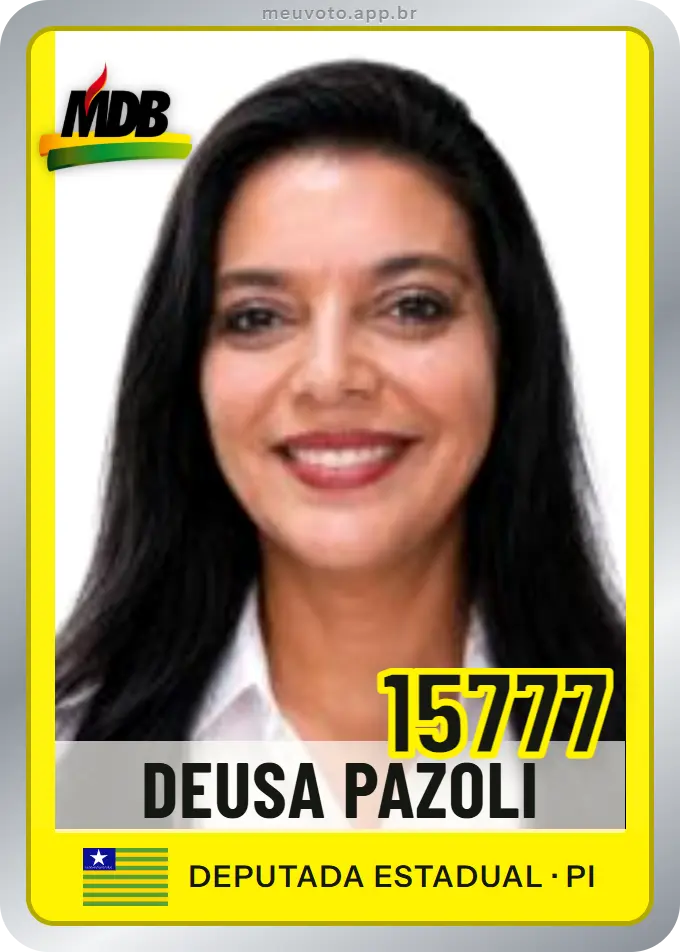 Carta de Deusa Pazoli, número 15777, MDB