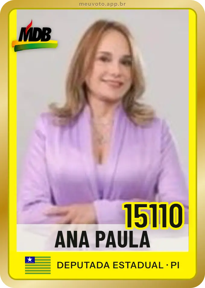 Carta de Ana Paula, número 15110, MDB