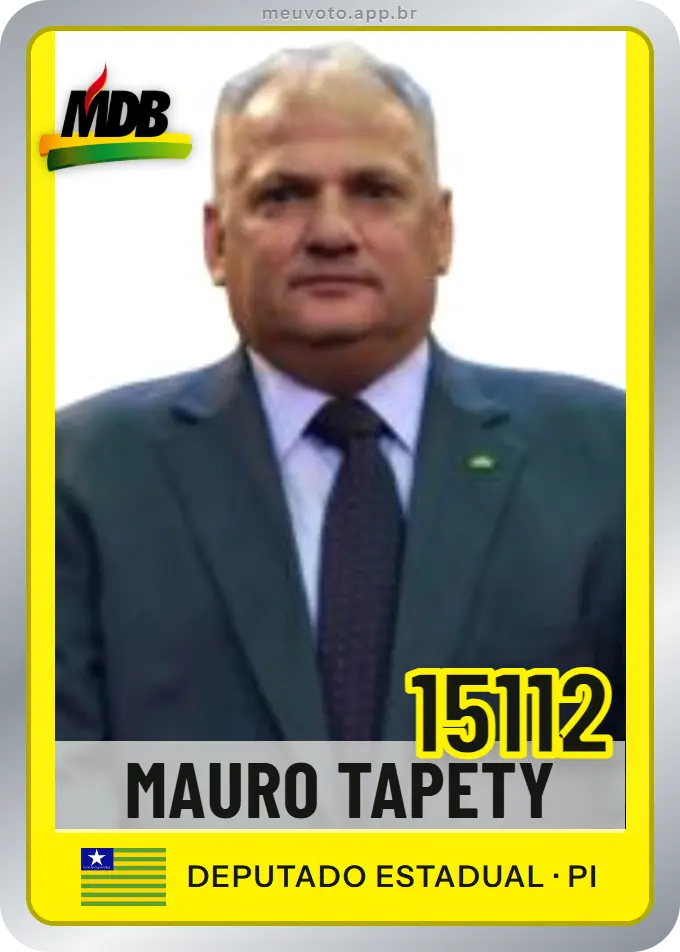 Carta de Mauro Tapety, número 15112, MDB